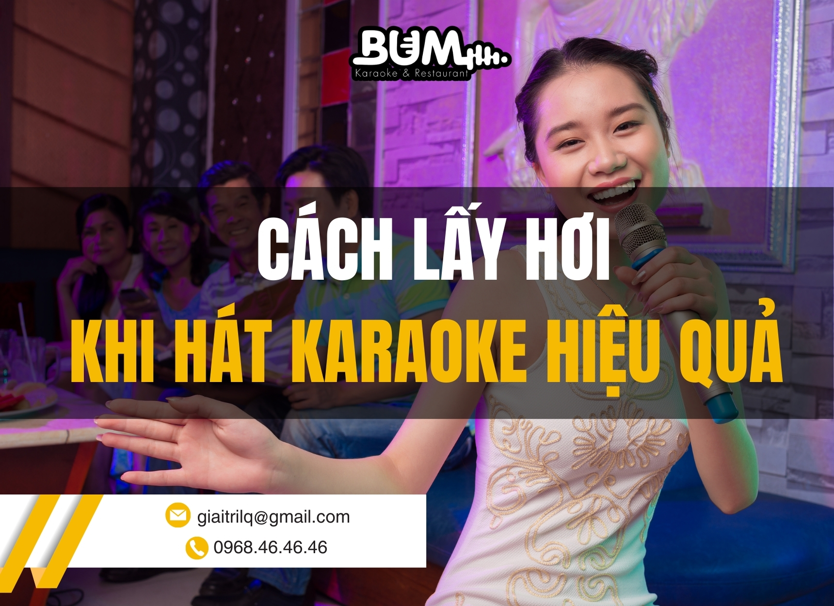 Cách lấy hơi khi hát karaoke hiệu quả